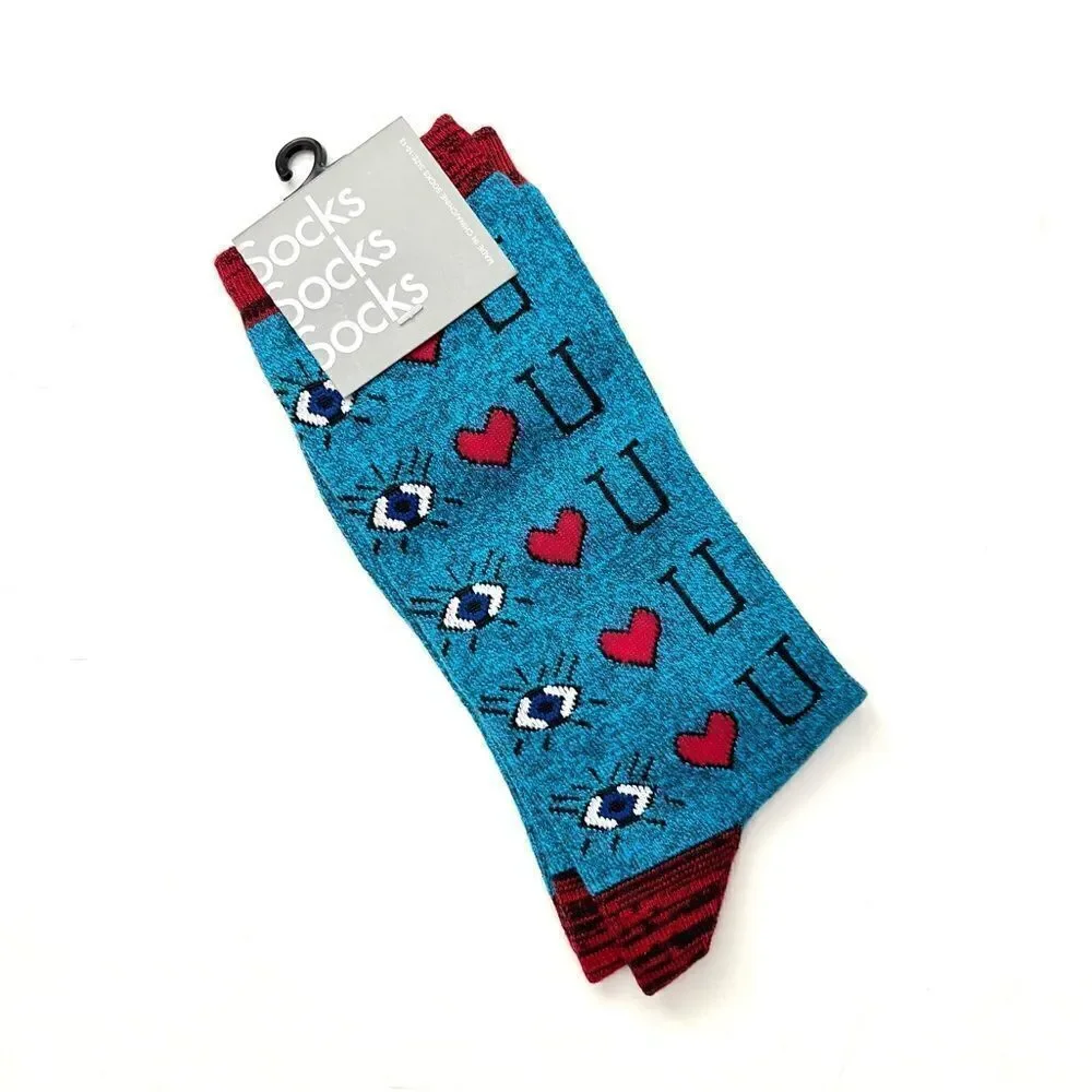 NWT “Eye Heart U” Socks